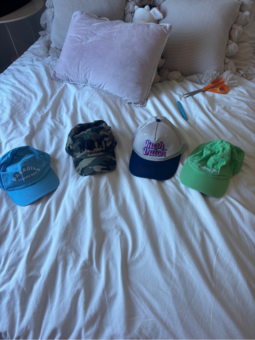 4 Lush Dutch Pink & Navy Baseball Cap -